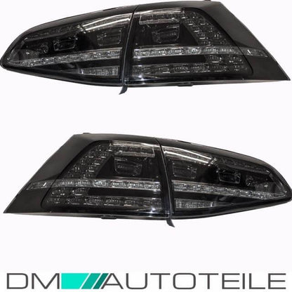 LED Rückleuchten R-Optik Smoke Klarglas Heckleuchten Rechts Links für VW Golf 7