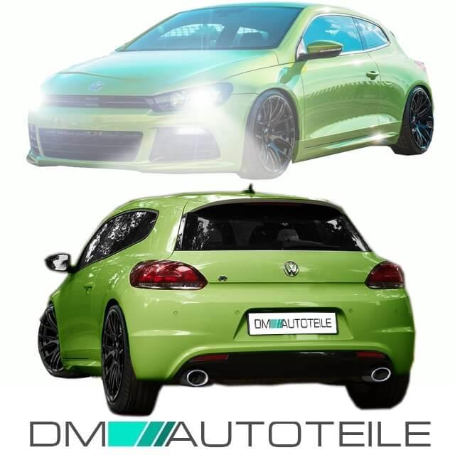 Bodykit Stoßstange Front Seite Heck TFL LED Look + ABE passt für VW Scirocco 137