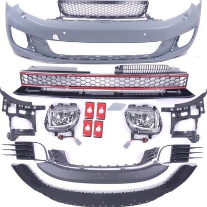 Stoßstange Bodykit Front  Seite Heck + Diffusor passt für VW Golf 6 GTI Umbau