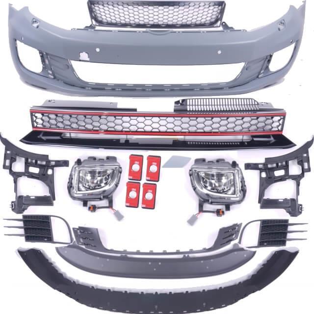 Stoßstange Bodykit Front  Seite Heck + Diffusor passt für VW Golf 6 GTI Umbau