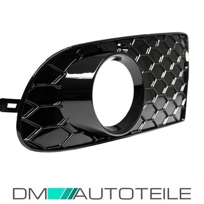 Gitter SET Stoßstange Wabendesign Glanz Schwarz nur Serie passt für VW Golf 6