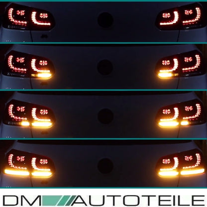 LED Rückleuchten 08-12 dynamische Blinker Laufblinker Rot Weiß passt für Golf 6