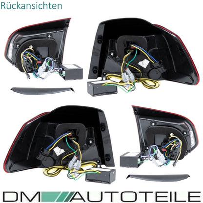 LED Rückleuchten 08-12 dynamische Blinker Laufblinker Rot Weiß passt für Golf 6