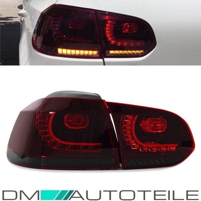 LED Rückleuchten 08-12 dynamische Blinker Laufblinker Kirschrot passt für Golf 6