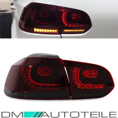 LED Rückleuchten 08-12 dynamische Blinker Laufblinker Kirschrot passt für Golf 6