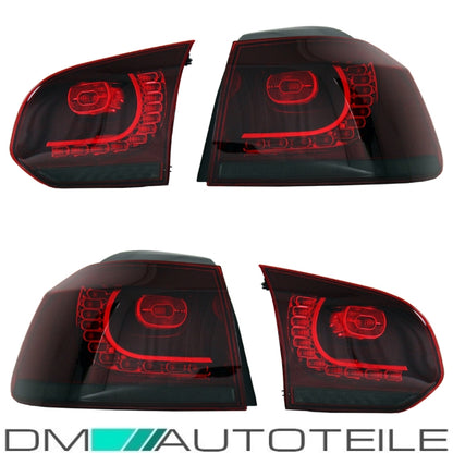 LED Rückleuchten 08-12 dynamische Blinker Laufblinker Kirschrot passt für Golf 6
