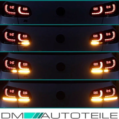 LED Rückleuchten 08-12 dynamische Blinker Laufblinker Kirschrot passt für Golf 6