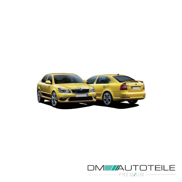 Stoßstange hinten glatt schwarz passt für Skoda Octavia II Limousine 1Z 09-13