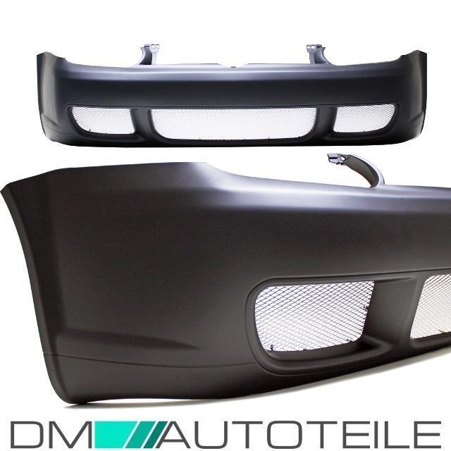 Frontschürze Stoßstange vorne für VW Golf 4 ALU RACE + R32 GITTER aus Alu