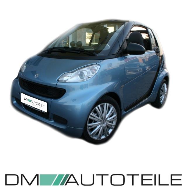 SET Smart Fortwo 451 Mittelstück+Abdeckung Zughaken+Kühlergitter+Stoßstangengitter+Stoßstgitter vo. re & li +Motorhaube+Ko...