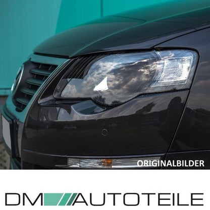 Scheinwerfer SET Klarglas Schwarz H7/H7 passt für VW Passat 3C ab 2005-2010