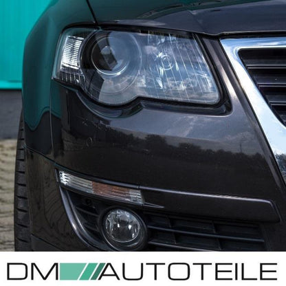 Scheinwerfer SET Klarglas Schwarz H7/H7 passt für VW Passat 3C ab 2005-2010
