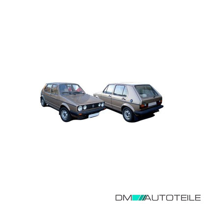 Stoßstange vorne schwarz Komplett +Leiste passt für VW Golf I Caddy 74-83