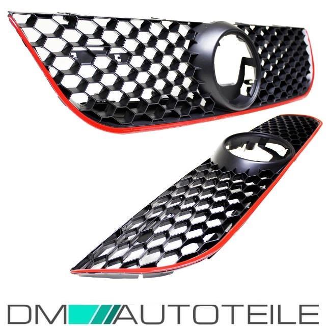 Kühlergrill Frontgrill Grill Gitter Wabengrill passt für VW Polo 9N3 G –  Tuning King