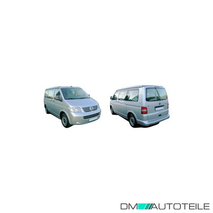 Stoßstange hinten für PDC genarbt schwarz passt für VW T5 Transporter V 03-09