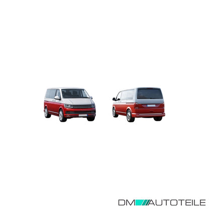Stoßstange hinten grundiert Fhzg.mit Heckklappe passt für VW Transporter T6 VI