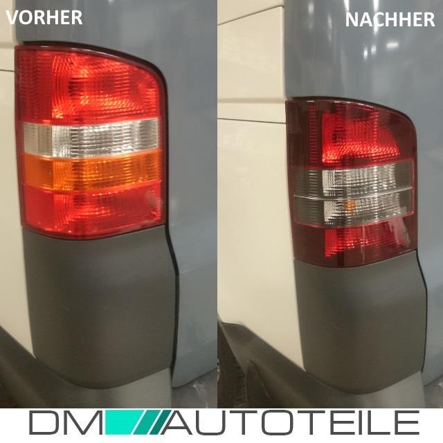 Rückleuchten Heckleuchten SET Scharz Rot passt für VW T5 03-09 mit Heckklappe