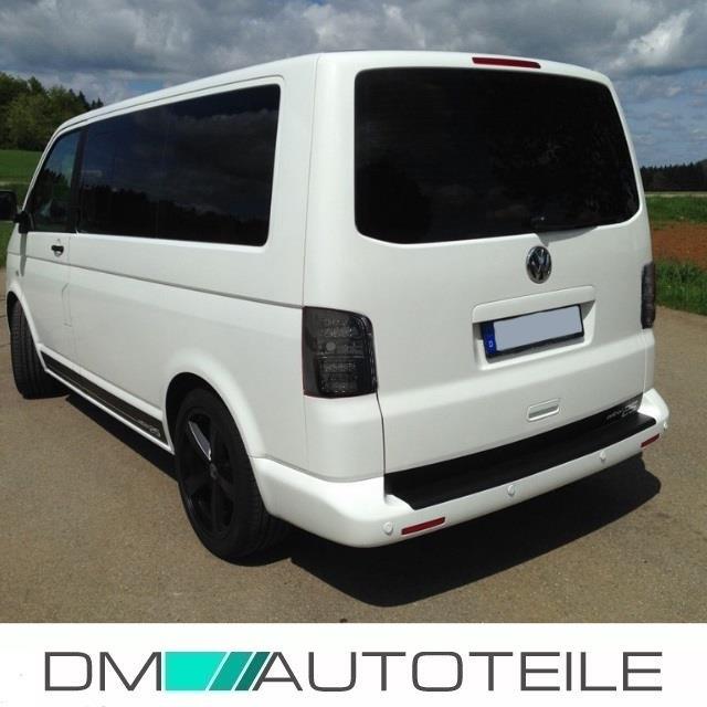 LED Rückleuchten Heckleuchten SET Schwarz SMOKE passt für VW T5 ab 2003-2009