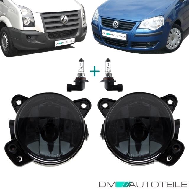 SET Klarglas HB4 Nebelscheinwerfer Schwarz Smoke für VW T5 / Crafter /Polo 9N3