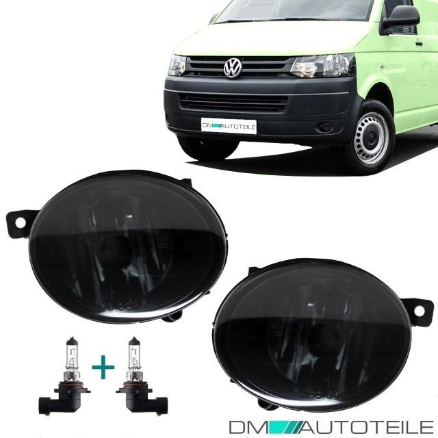 Nebelscheinwerfer SET Schwarz Smoke passt für VW T5 alle FACELIFT Modelle 09-15