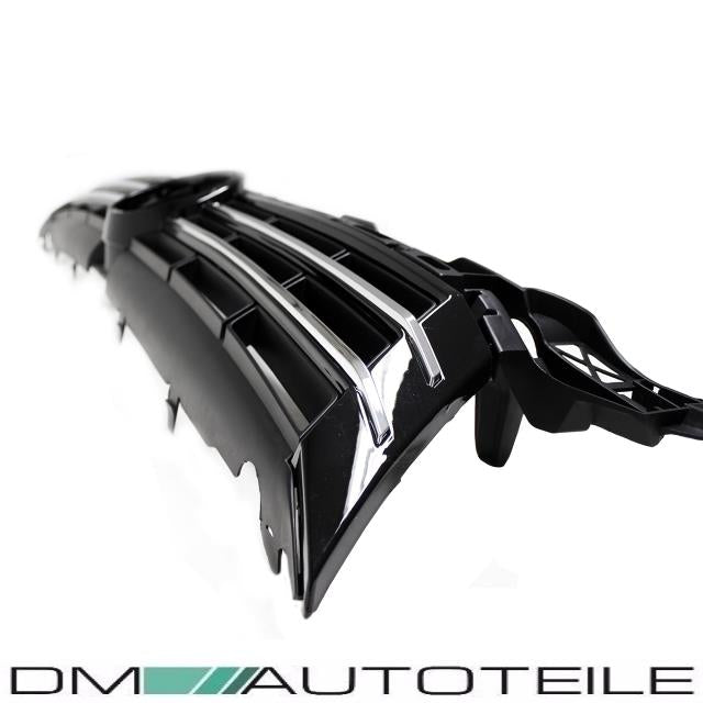 Kühlergrill Schwarz Chrom Leiste passt für VW Touran GP Facelift 1T3 Caddy 2K 2C