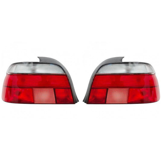 Depo / TYC Rückleuchte Heckleuchte rot weiss SET passt für BMW 5er E39 95-00