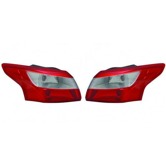 Depo / TYC Rückleuchte SET passt für Ford Focus III Limousine ab 2010-2014