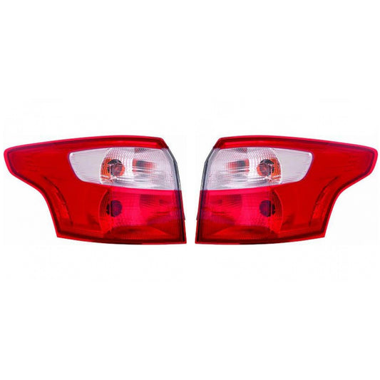 Depo TYC Rückleuchte SET außen passt für Ford Focus III Turnier ab 2010-2014