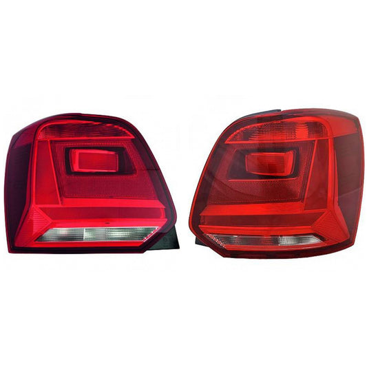 Depo / TYC Rückleuchte rauchgrau SET passt für VW Polo V (6C1) ab 14-17