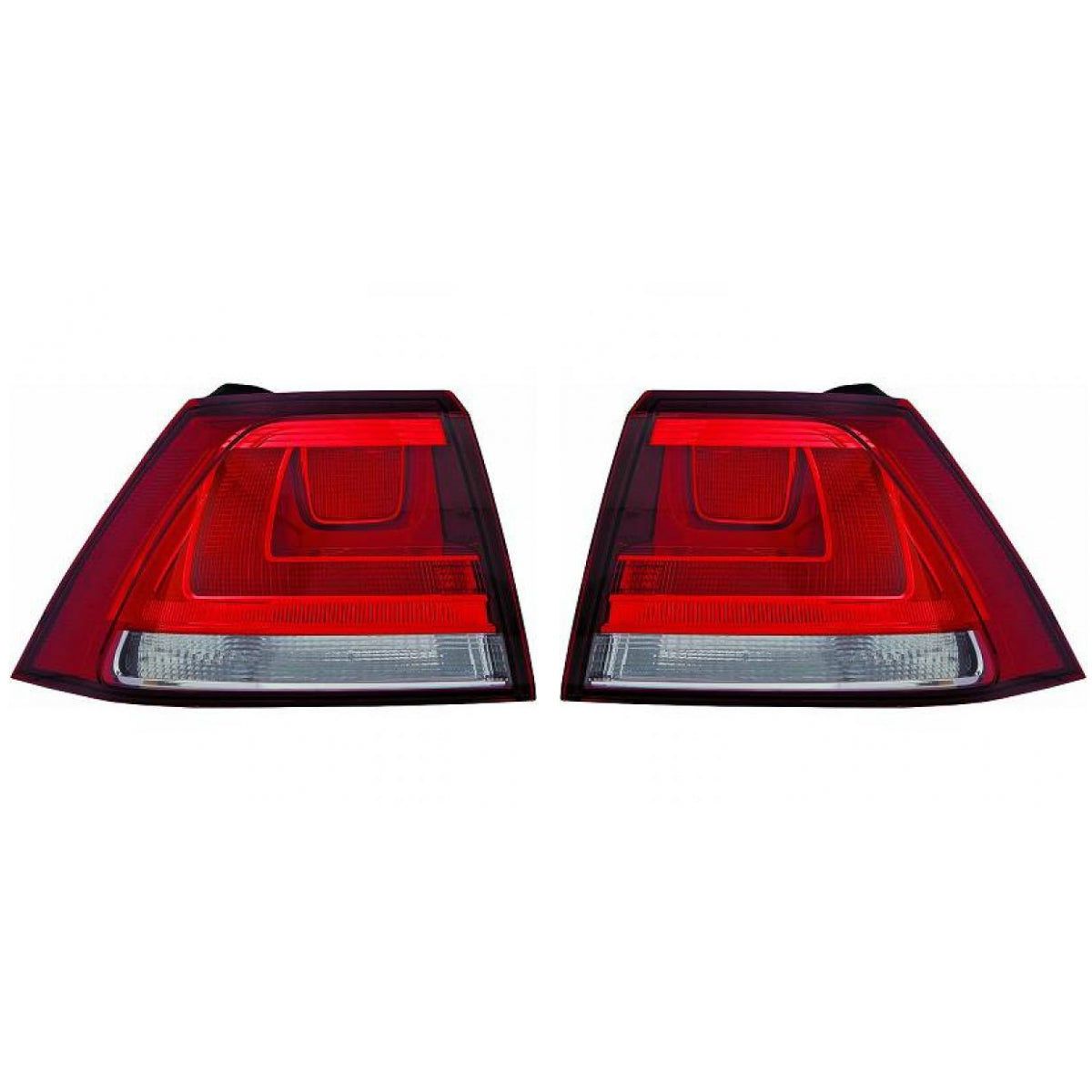 Depo / TYC Rückleuchte W21W SET passt für VW Golf VII (BE2) ab 12-17