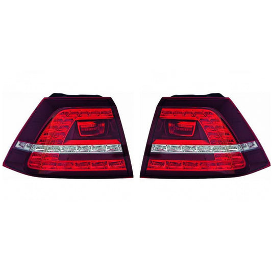 Depo / TYC LED Rückleuchte außen SET passt für VW Golf VII (BE2) ab 12-17