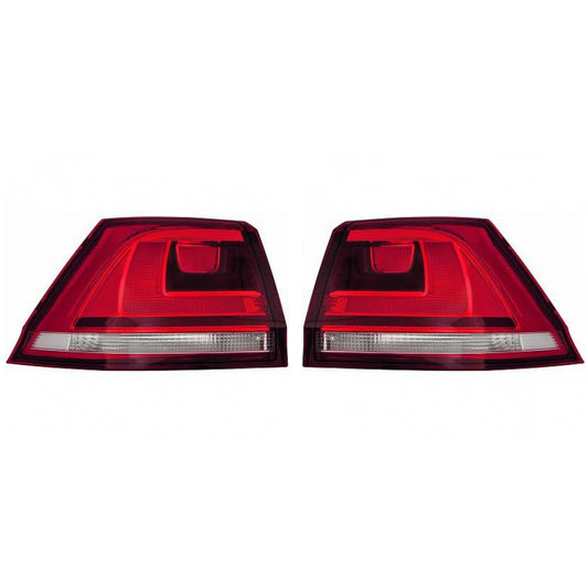 Depo / TYC Rückleuchte dunkel SET passt für VW Golf VII Variant BV5 ab 12-17