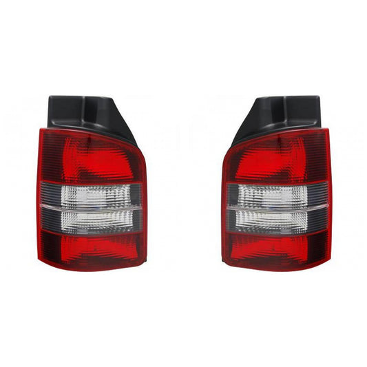 Depo / TYC Rückleuchte rot grau SET passt für VW T5 Transporter ab 2003-2009
