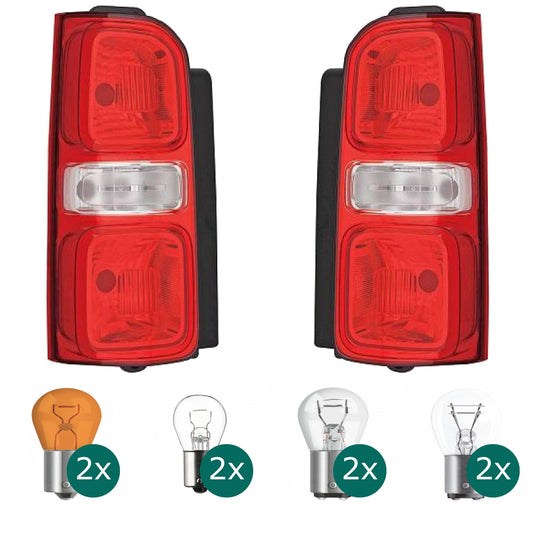 Visteon Rückleuchte links passt für Citroen Jumpy (V)/Opel Zafira (V) / ab 2016 inklusive Leuchtmittel/Birnen