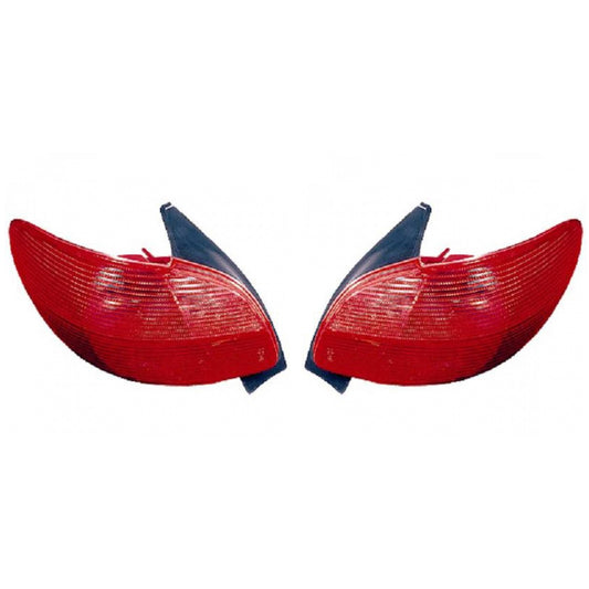 Depo / TYC Rückleuchte SET passt für Peugeot 206 2AC Schrägheck ab 98-03