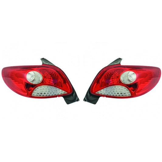 Original Depo / TYC Rückleuchte SET passt für Peugeot 206+ (2L/2M ab 09-12