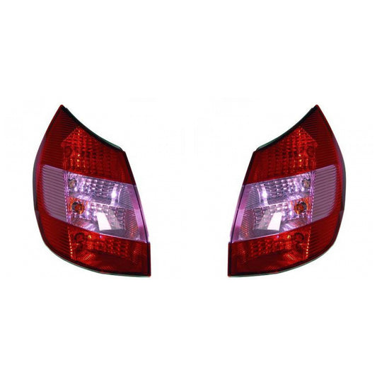 Depo / TYC Rückleuchte rosa SET passt für Renault ScÉnic II JM0 ab 03-06