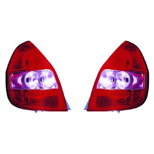 Depo / TYC Rückleuchte Blinker rosa SET passt für Honda JAZZ II (GD) ab 02-08