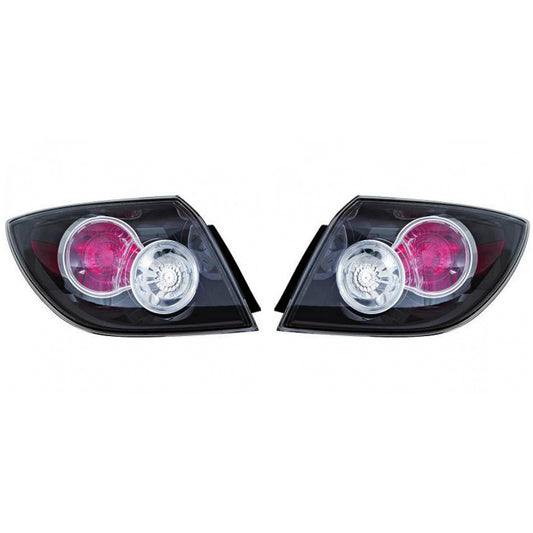 OE Depo / TYC Rückleuchte außen schwarz SET passt für Mazda 3 (BK14) ab 06-09