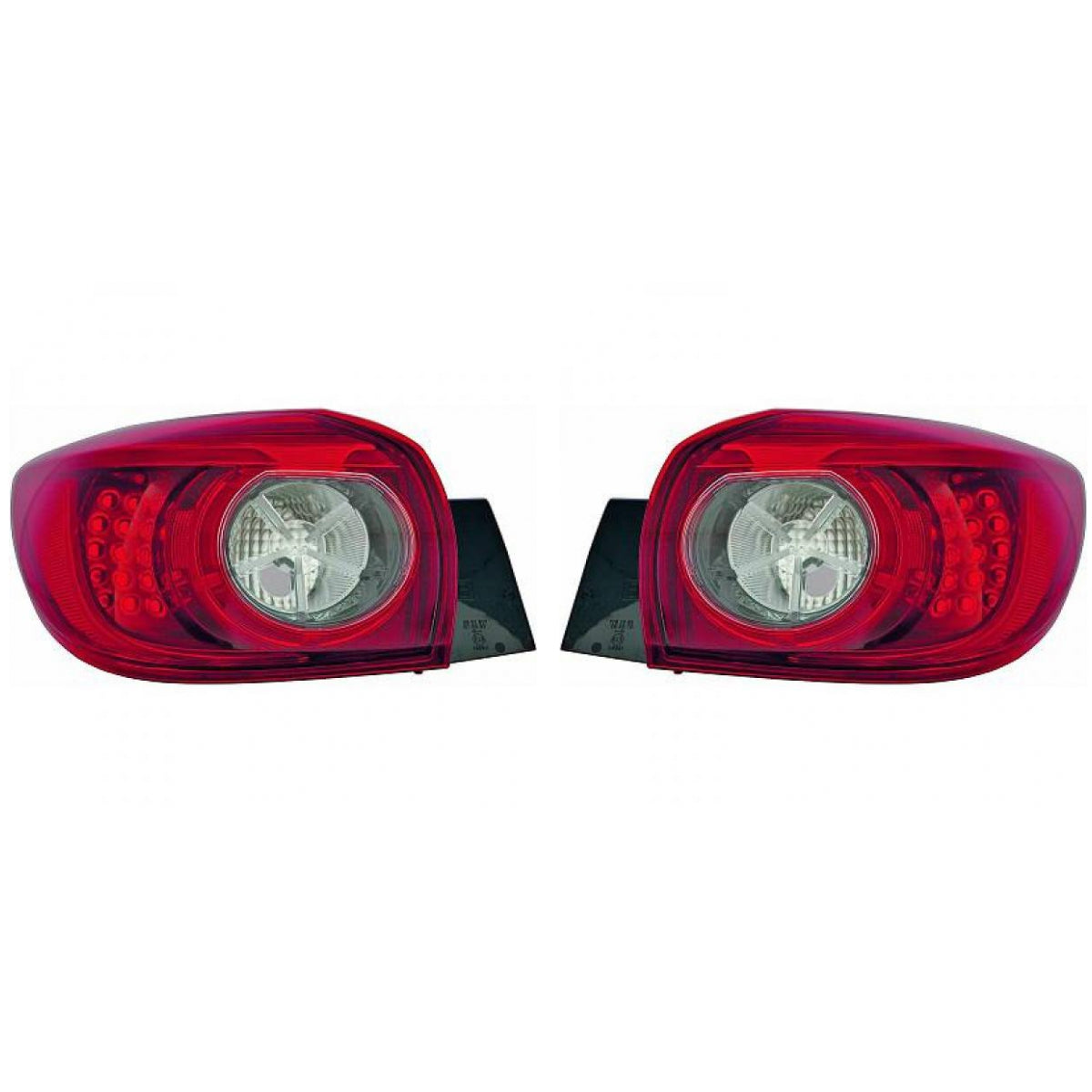 Original Depo / TYC Rückleuchte W21W LED SET passt für Mazda 3 (BM) ab 13-17