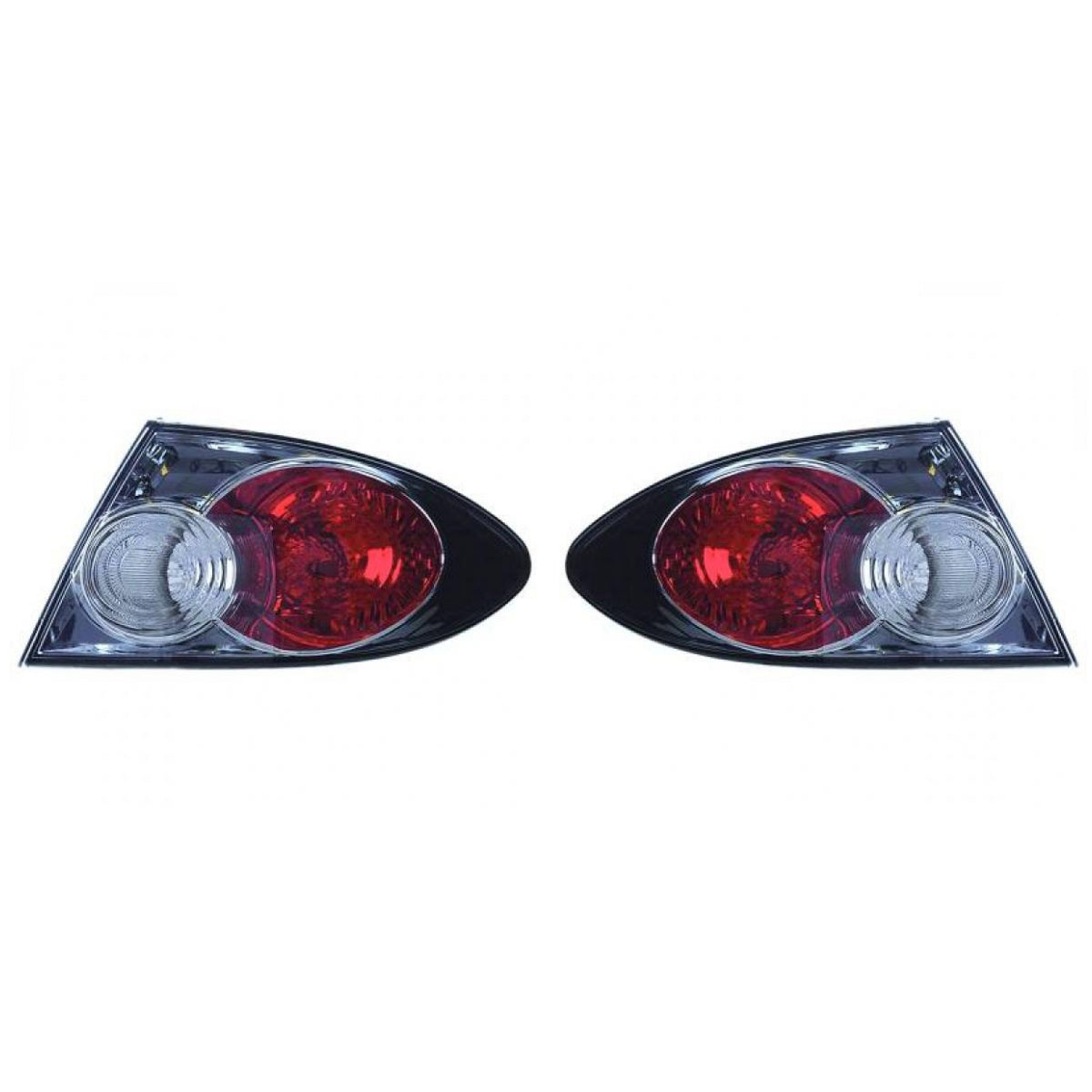 Depo/TYC Rückleuchte außen chrom SET passt für Mazda 6 Stufenheck GG ab 05-07