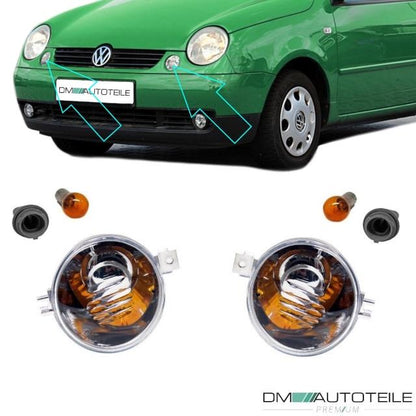 SET Grillblende vorne + Kühlergrill + Frontblinker für VW Lupo 6X1 6E1 1998-2005