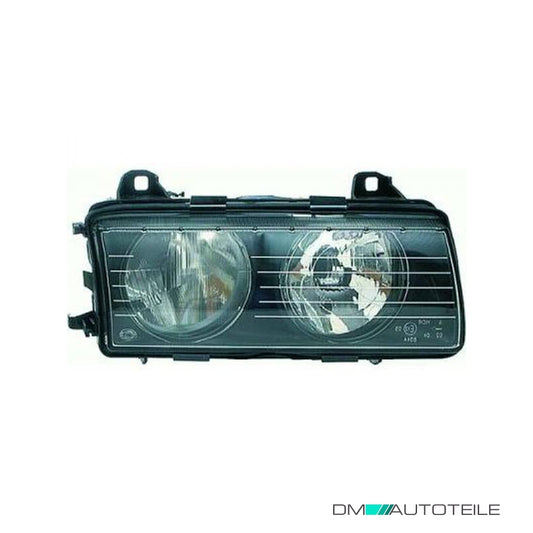 Scheinwerfer links H7/H7 passt für BMW 3er E36 Limo Coupe Cabrio Touring 94-99