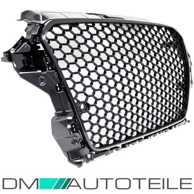 Wabendesign Kühlergrill Wabengrill Glanz passend für Audi A3 8V 12-16 auch RS3
