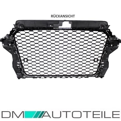 Wabendesign Kühlergrill Wabengrill Glanz passend für Audi A3 8V 12-16 auch RS3