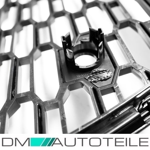 Kühlergrill Wabengrill Schwarz Chrom + Kennzeichenleiste passend Audi A3 8V Facelift ab 2015 + RS3 Modelle