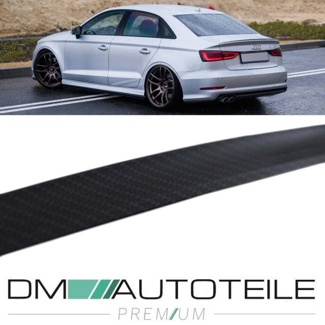 SET Sport-Heckspoiler Lippe Carbon Design passt für Audi A3 8V Limousine 2013-2021 auch RS3