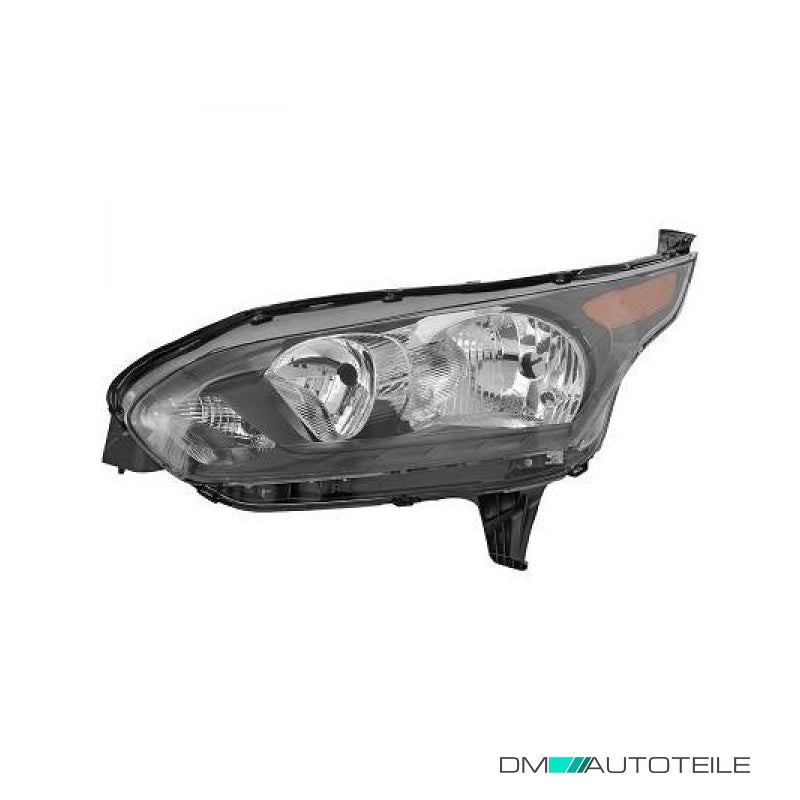 Scheinwerfer Depo H15 schwarz links passt für Ford Transit Connect V408 ab 2015