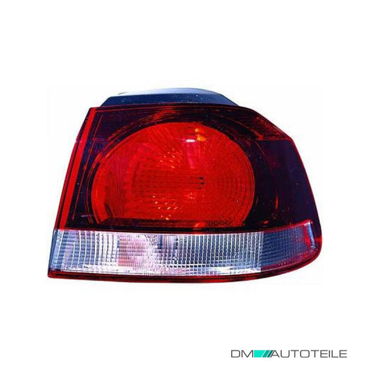 Depo / TYC Rückleuchte abgedunkelt links passt für VW Golf VI (5K1) ab 08-12