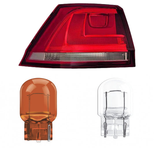 Depo / TYC Rückleuchte links passt für VW Golf VII Variant BV5 ab Baujahr 12-17 inklusive Leuchtmittel/Birnen